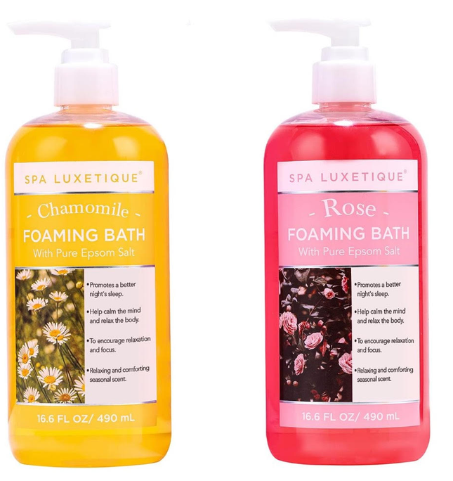 2 Pack Spa Luxetique Bubble Bath  for Women 490ml Each
