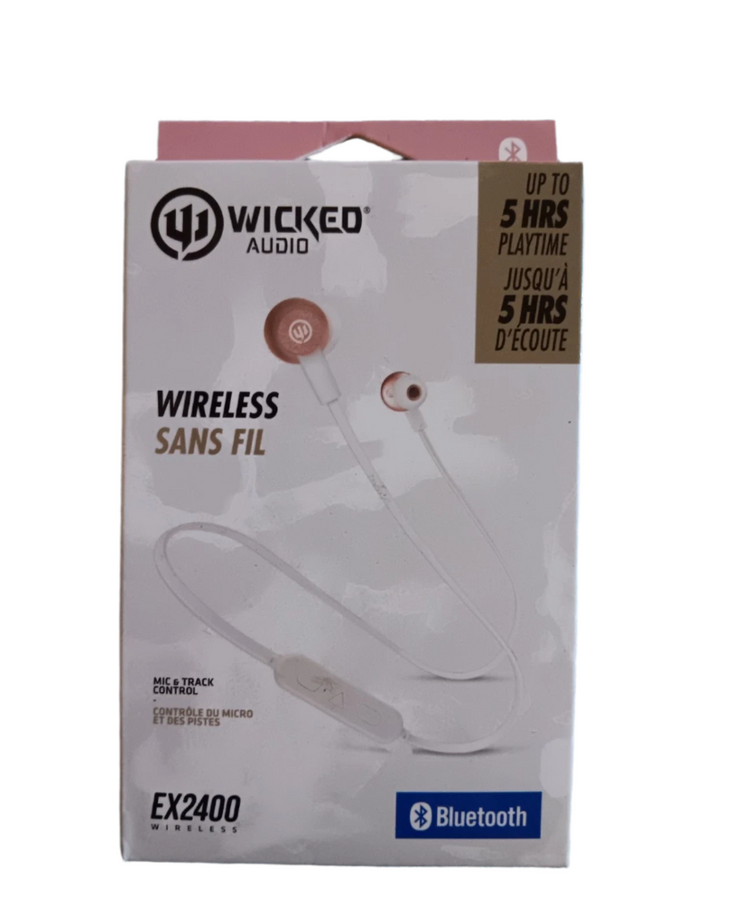 Wicked Audio EX2400 Bluetooth Wireless with Mic/Track Control Earbuds