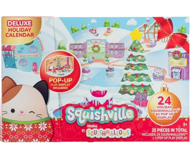 Squishmallows' Squishville 2" Holiday Calendar Plush 24pk