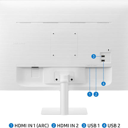 amsung 32" M5 Smart LED Computer Monitor - LS32DM501ENXZA - White-K
