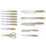 Studio Cuisine 14 Piece Peened Knife Block Set 71821