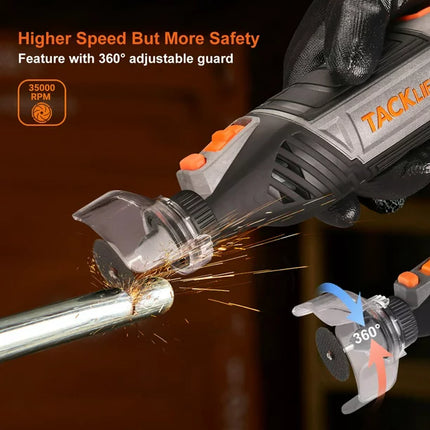 TACKLIFE Rotary Tool Kit, 135W Motor with Variable Speed, 150pcs Rotary Tool Accessories Midnight Green Colour