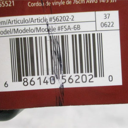 STANLEY 6-OUTLET INDOOR POWER STRIP 2.5'