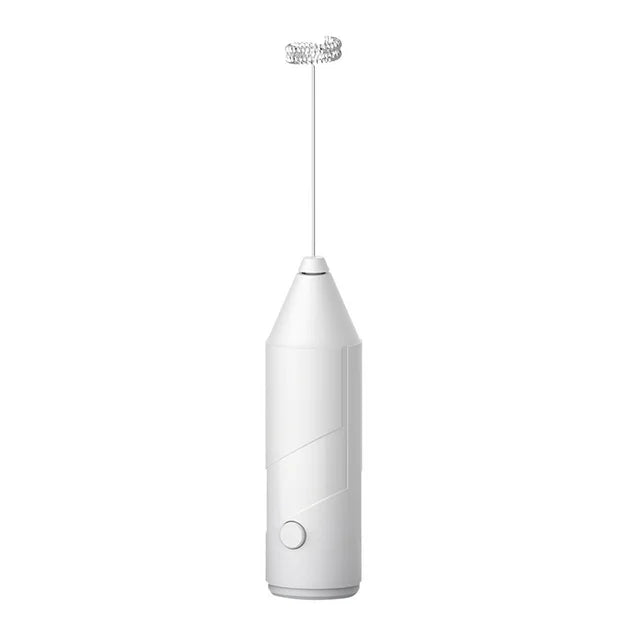 Coffee Maker Electric Milk Frother Maker Mini Coffee Maker Whisk Hand Coffee Frother Cappuccino Creame-Whiter