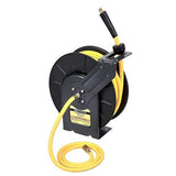 AMAZONBASICS Drum 3/8"x50ft Flex Hybrid Polymer Air Hose Reel Max 300 psi