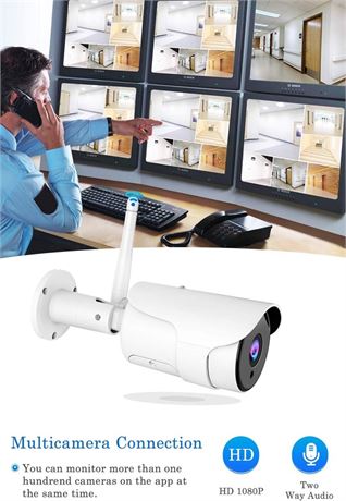 CHORTAU SE3000 Wifi Waterproof IP Wireless with FHD 1080P Bullet Camera SE3000