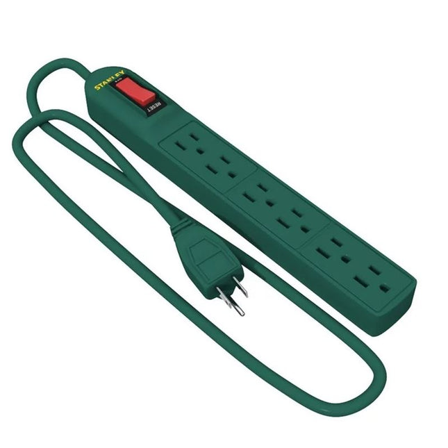 STANLEY 6-OUTLET INDOOR POWER STRIP 2.5'