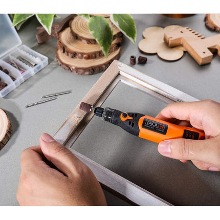 Tacklife 3.7V Cordless Rotary Tool Portable, Perfect for Nail Polishing and Light Duty, 31 Accessories and USB Charging Cable-PCG01B