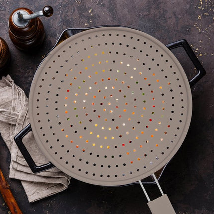 Silicone Splatter Screen Practical Pan Cover Heat Resistant Oil Splash-proof Guard