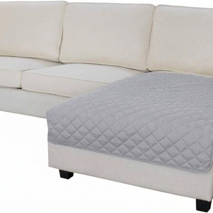 Easy-Going Sectional Couch Covers for Dogs L Shape Sofa Cover Reversible Sofa Slipcover Chaise Lounge Cover Furniture Protector Cover for Pets Dog Cat, Light Gray