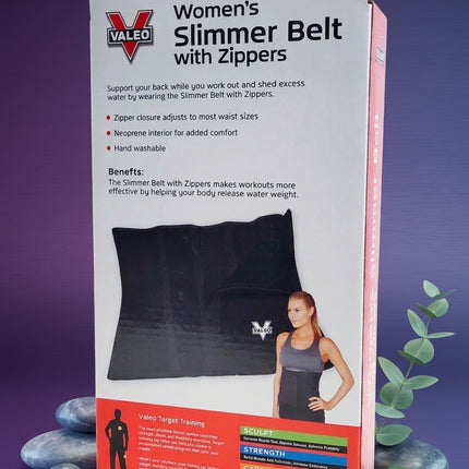 Valeo Women's Slimmer Belt with Zippers
