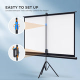Bomaker 100-Inch Projector Screen with Stand