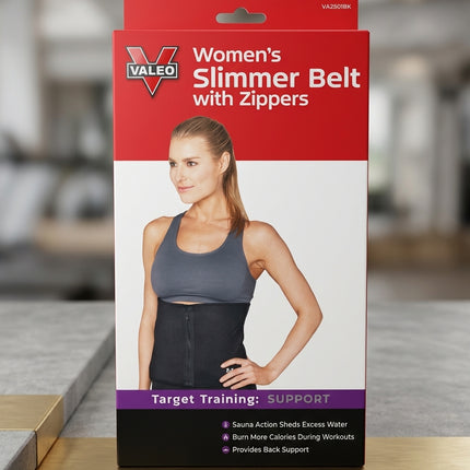 Valeo Women's Slimmer Belt with Zippers