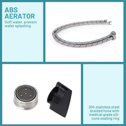 DALMO Two-Handle Bathroom Kitchen Sink Faucet