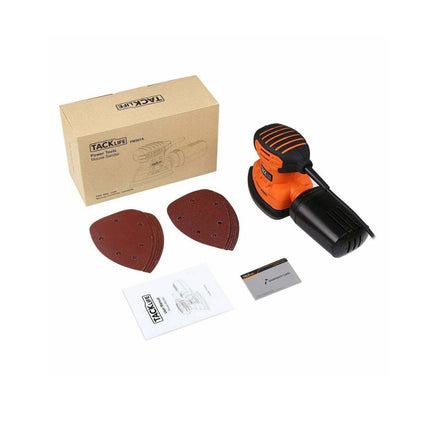 TACKLIFE Classic Mouse Detiail Sander with Replacement Sandpaper Pads, 12000 Orbits/Minute, Vacuum Cleaner Connection, Ergonomic Design, Blue\\