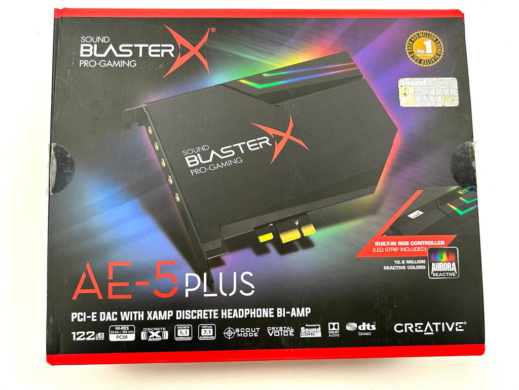 Creative Sound BlasterX AE-5 Plus SABRE32-class Hi-res 32-bit/384 kHz PCIe Gamin