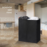 DOKEHOM 150L Double Laundry Basket, BLACK
