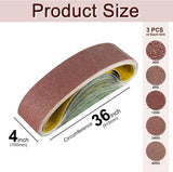 SALI 4 x 36", 15 Pack Sanding Belts