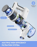 P11 Cordless Vacuum Cleaner, Adjustable Stick Vacuum with 2200 mAh Battery