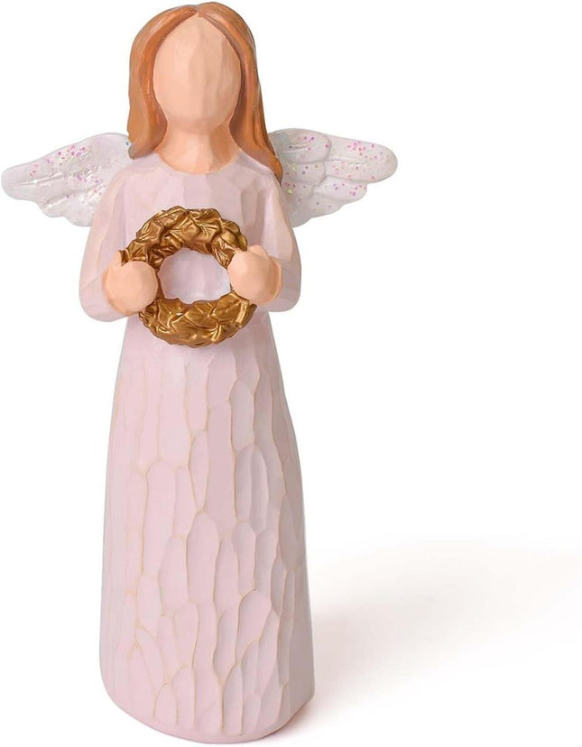 Pink Guardian Angel Figurine Gift