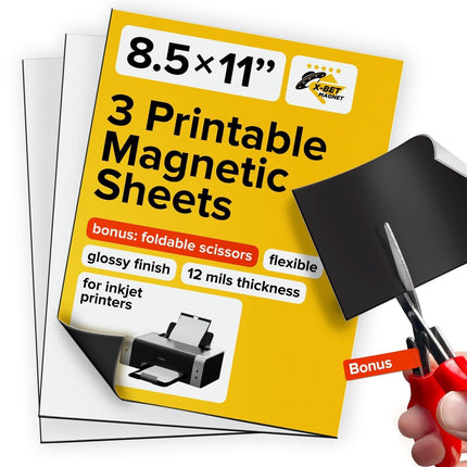 MAGNET Printable Magnetic Sheet 3 PCs