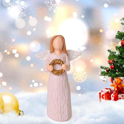 Pink Guardian Angel Figurine Gift