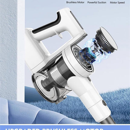 P11 Cordless Vacuum Cleaner, Adjustable Stick Vacuum with 2200 mAh Battery