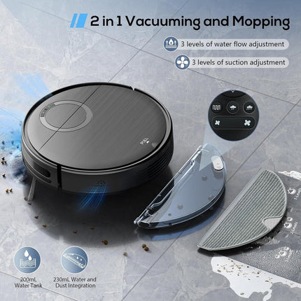 (NEW OPEN BOX) T7S Robot 2-in-1 Vacuum & Mop Combo Cleaner