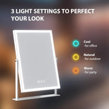 Leishe Dimmable Vanity with Lights Mirror