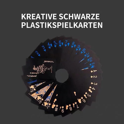 SWINILAYA 2-PACK Black Deck Playing Cards