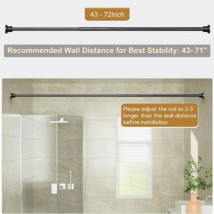 SZXIMU Shower Curtain Rods 43 to 72"