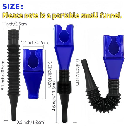 4- Pack: Oil Funnels for Automotive Use