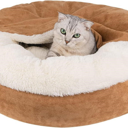MICOOYO Cozy Cave Dog Cat Bed, Small