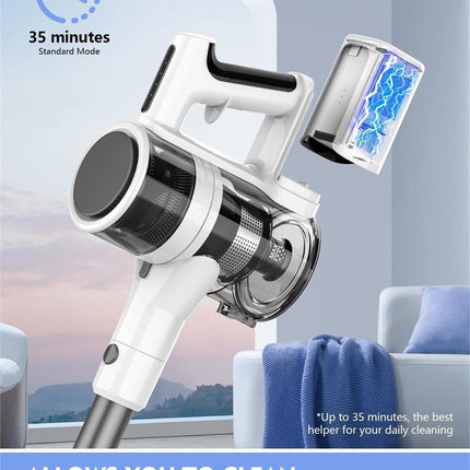 P11 Cordless Vacuum Cleaner, Adjustable Stick Vacuum with 2200 mAh Battery