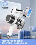 P11 Cordless Vacuum Cleaner, Adjustable Stick Vacuum with 2200 mAh Battery
