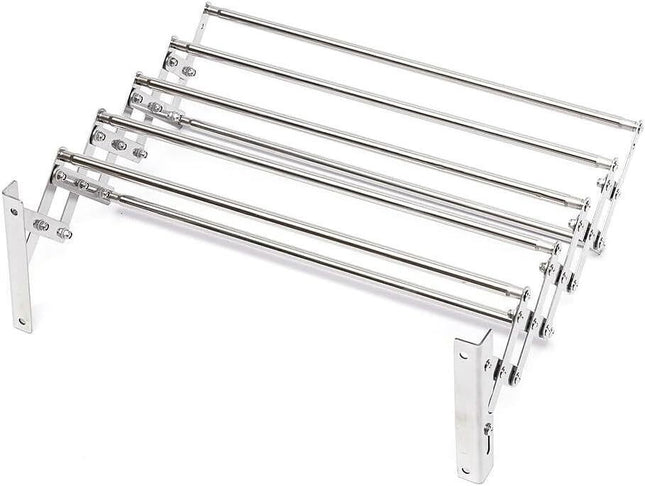 Wall-Mounted Stainless 5-Bar Drying Rack