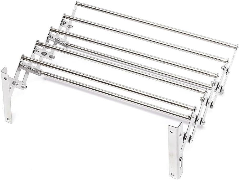 Wall-Mounted Stainless 5-Bar Drying Rack