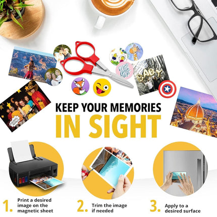 MAGNET Printable Magnetic Sheet 3 PCs