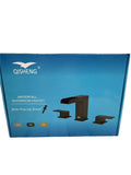 QISHENG Matte Black 8" Waterfall Bathroom Faucet