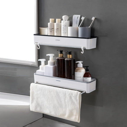 KRAMOW 2PC Adhesive w/ Hook Mounted Shelve