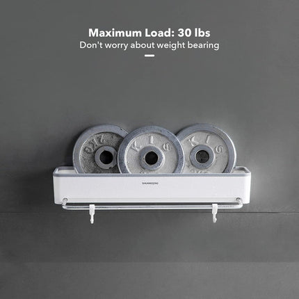 KRAMOW 2PC Adhesive w/ Hook Mounted Shelve