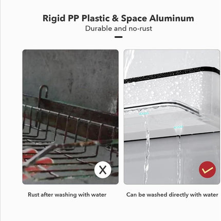 KRAMOW 2PC Adhesive w/ Hook Mounted Shelve