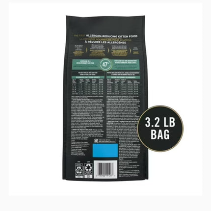 Purina Pro Plan LiveClear Dry Kitten Food Allergen Reducing Chicken and Rice Formula, 3.2lbs Bag