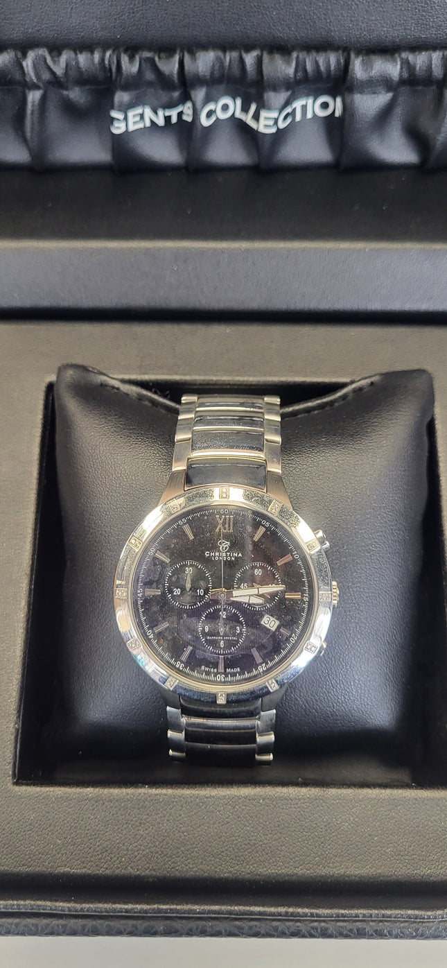 CHRISTINA LONDON Gents Collection Men's Swiss Made Watch, 505SBL2-CDL