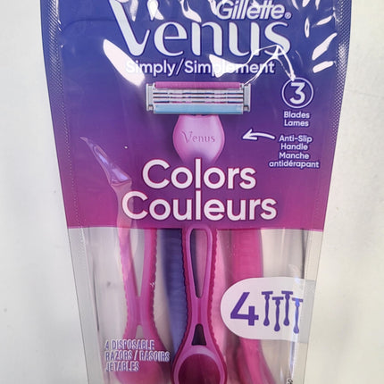 Venus 4-PACK Simply 3 Women's Disposable Razors