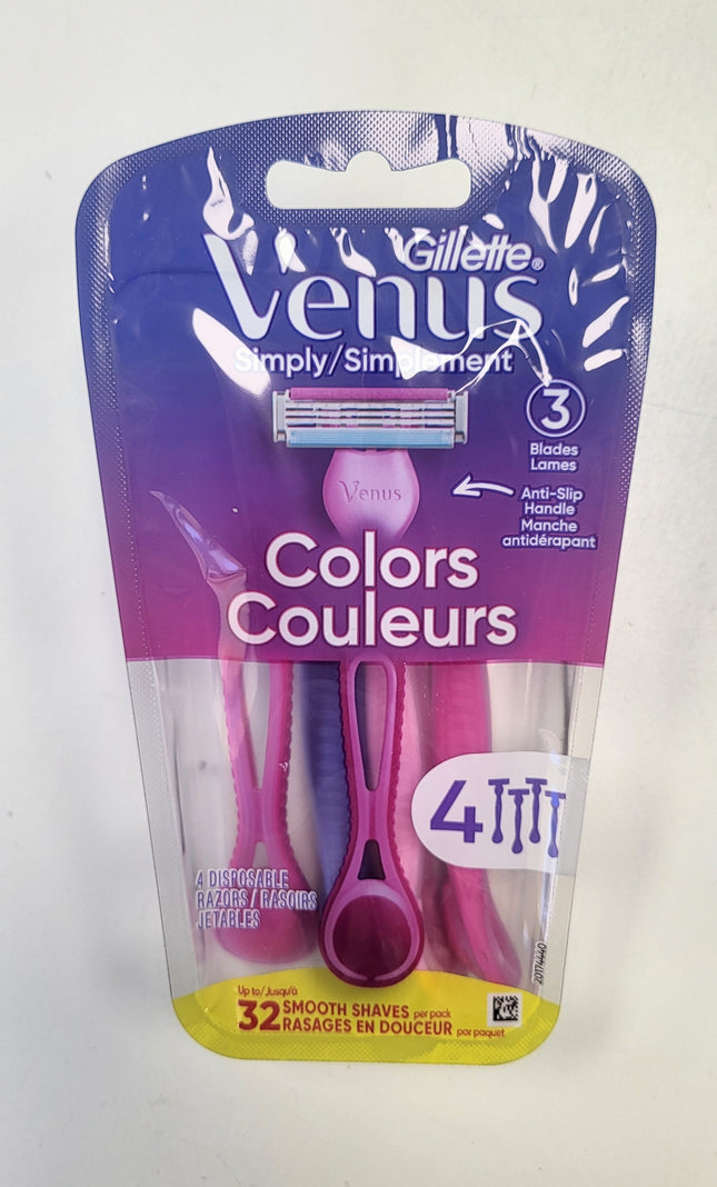 Venus 4-PACK Simply 3 Women's Disposable Razors