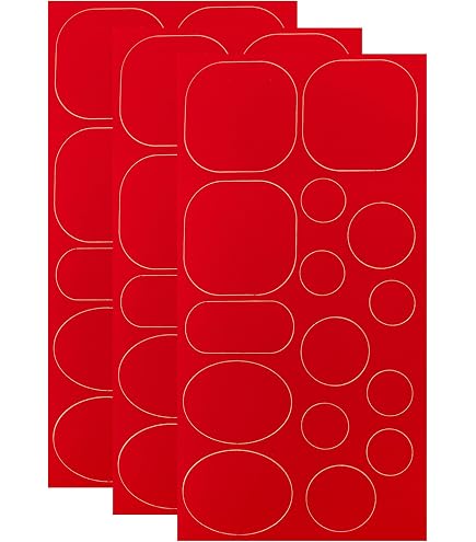 HARSGS 3pc Sheet  Fabric Self-Adhesive Patches, 45 Total Count