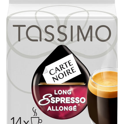 Tassimo 14ct Carte Noire Long Espresso Single Serve T-Discs, 110g