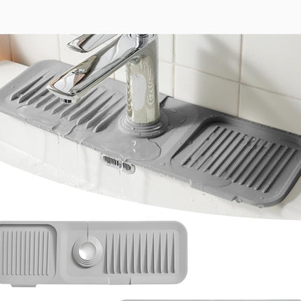 LIOUCBD Kitchen Sink Silicone Splash Guard Faucet Handle Drip Catcher Tray for Kitchen Bathroom Counter