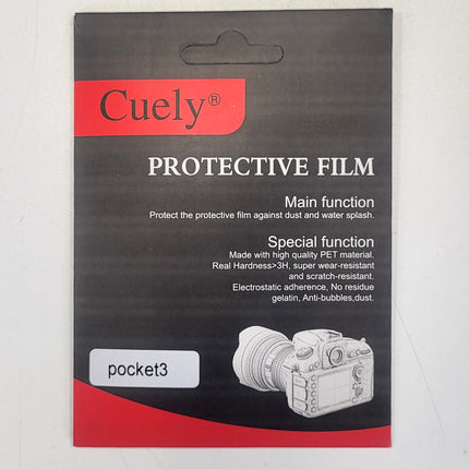 CUELY Screen Protector for Pocket 3 Cameras